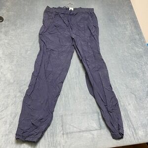 Cheetah Mervyns Jogger Pants Mens L Navy Blue Cotton Stretch Drawstring Waist